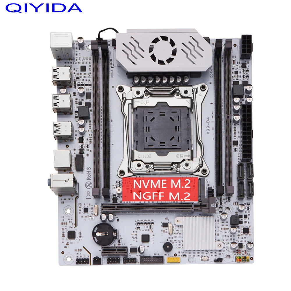 QIYIDA X99 Motherboard D4 LGA 2011 3 M.2 Slot DDR4 Support