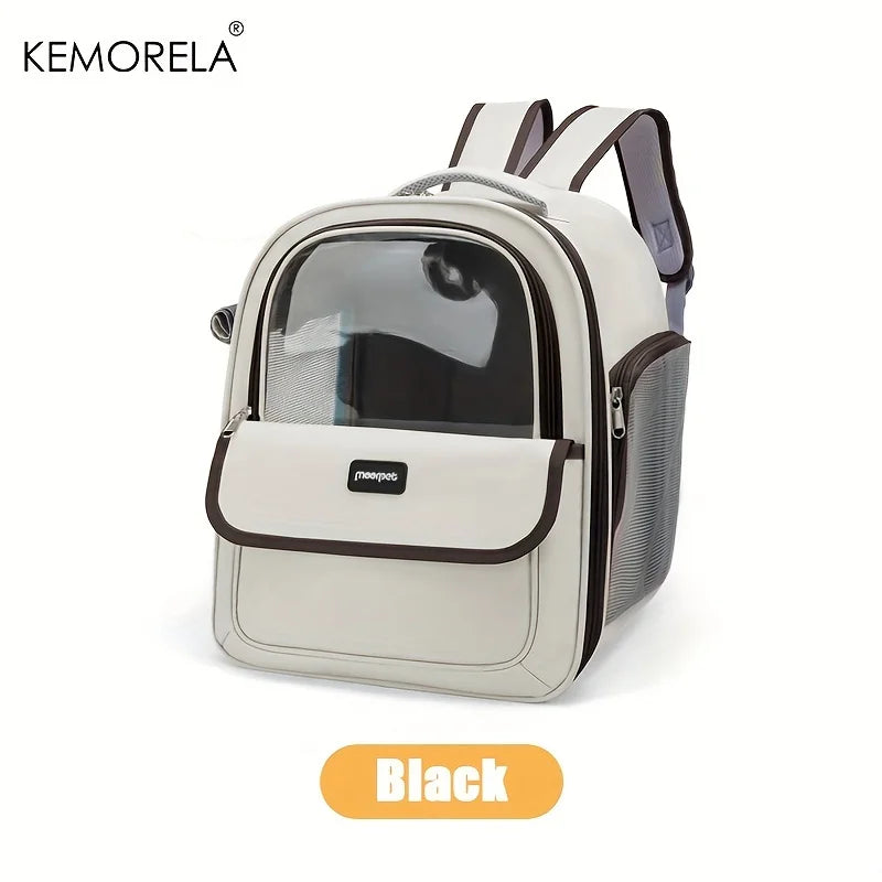 KEMORELA Pet Backpack for Cats And Dogs Large Outdoor Transparent Capsule Breathable Carrying Bag Pet Supplies