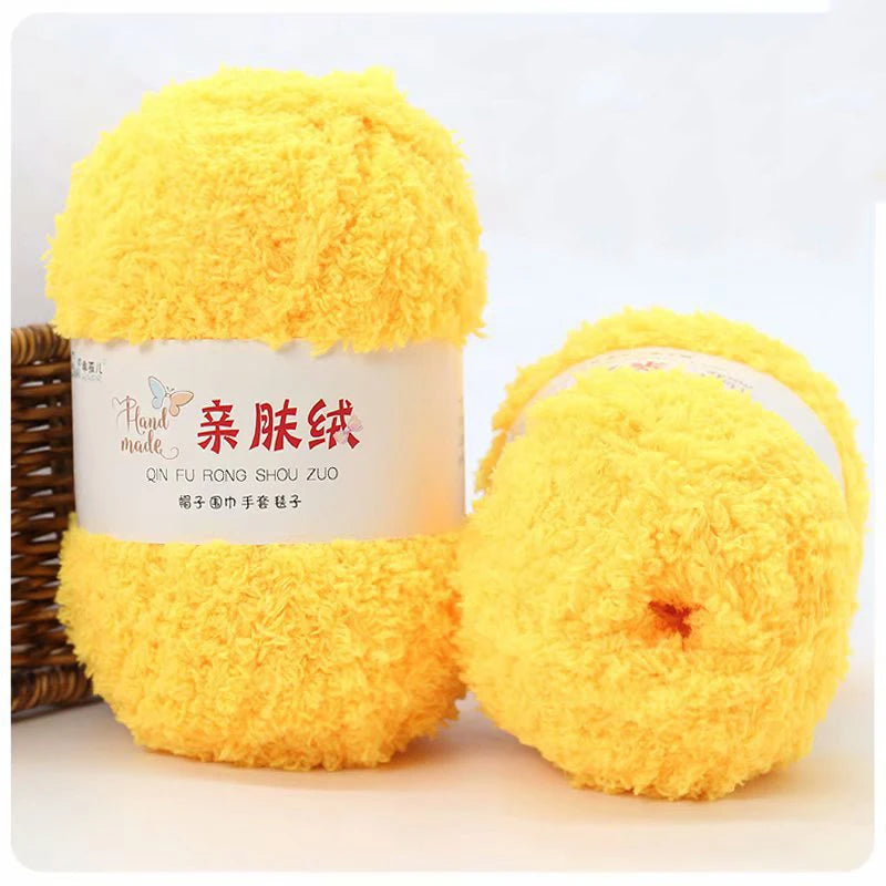 50g/Set Chenille Yarn Soft Coral Velvet for Knitting DIY