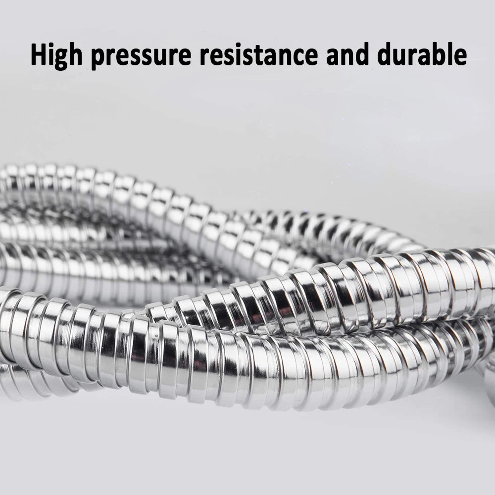 1.5/2M Black SUS 304 Flexible Shower Hose for Easy Plumbing