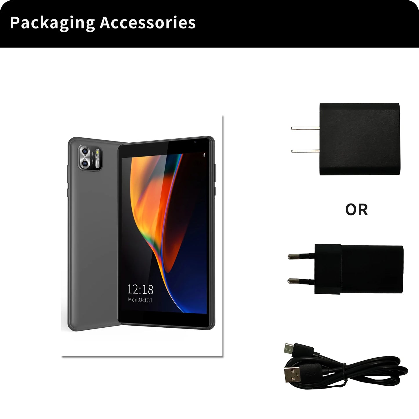 PRITOM 8 Inch Tablet Android 13, 8GB RAM, 64GB ROM, WiFi