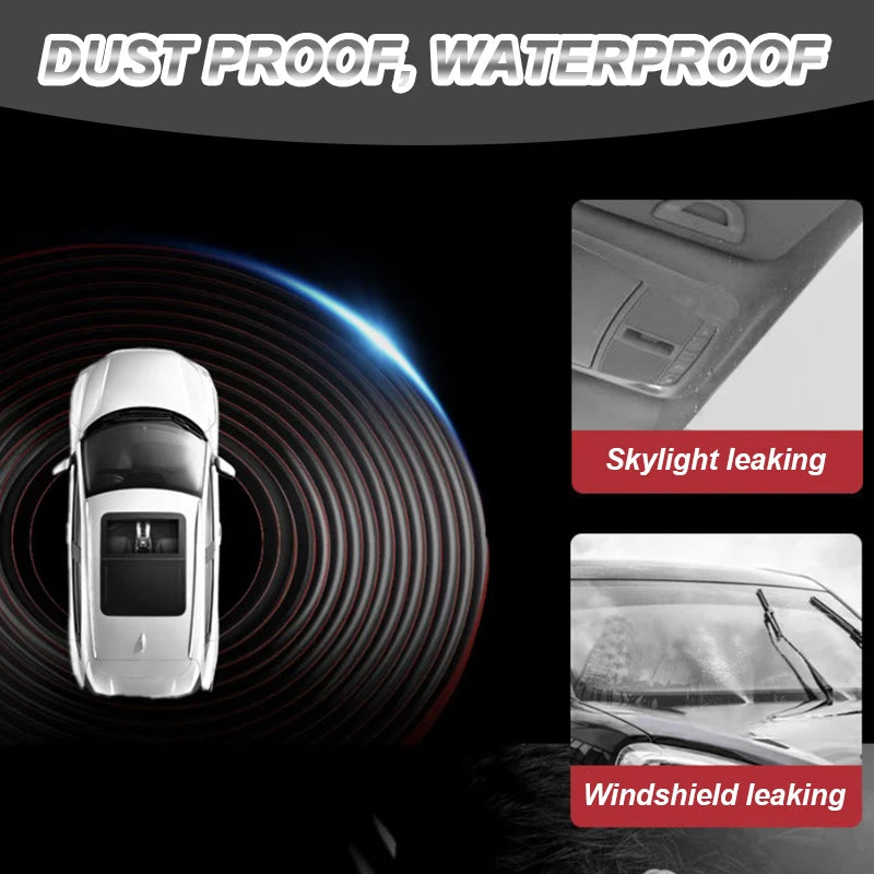 SEAMETAL Front Windshield Car Sealing Strip 2m Waterproof Edge Protector