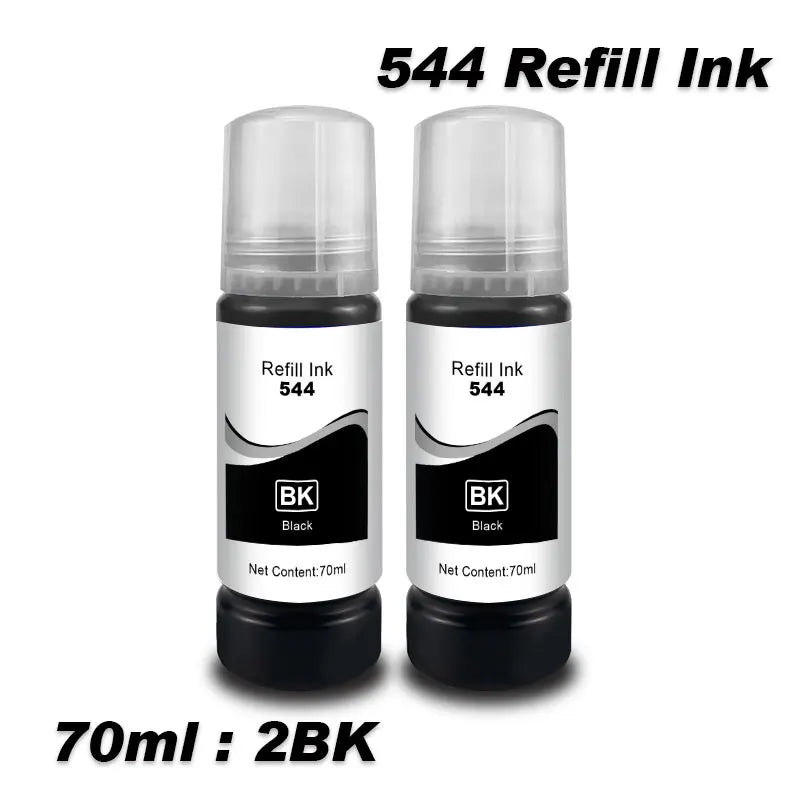 T544 Dye Ink Refill Kit 70ml for Epson EcoTank Printers L3150 L3110 L3100 L3210 L3250 L1110 5190