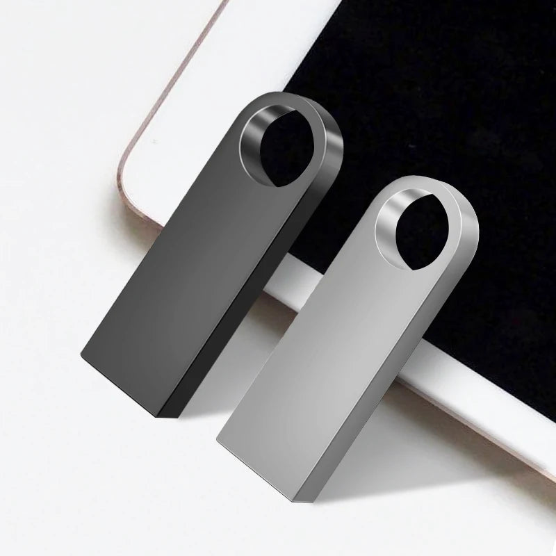 Pendrive 128GB USB Creative Gold Key USB 2.0 Flash Drive Gifts