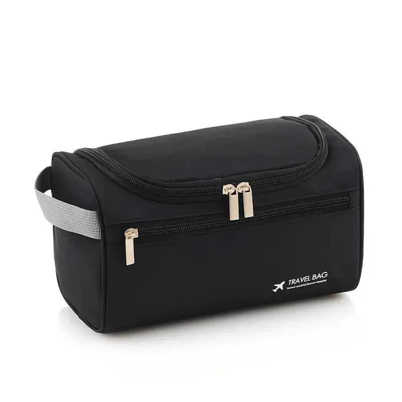 Men Vintage Luxury Toiletry Bag Travel Organizer Waterproof Makeup Case Hanging Storage for Business and Personal Use