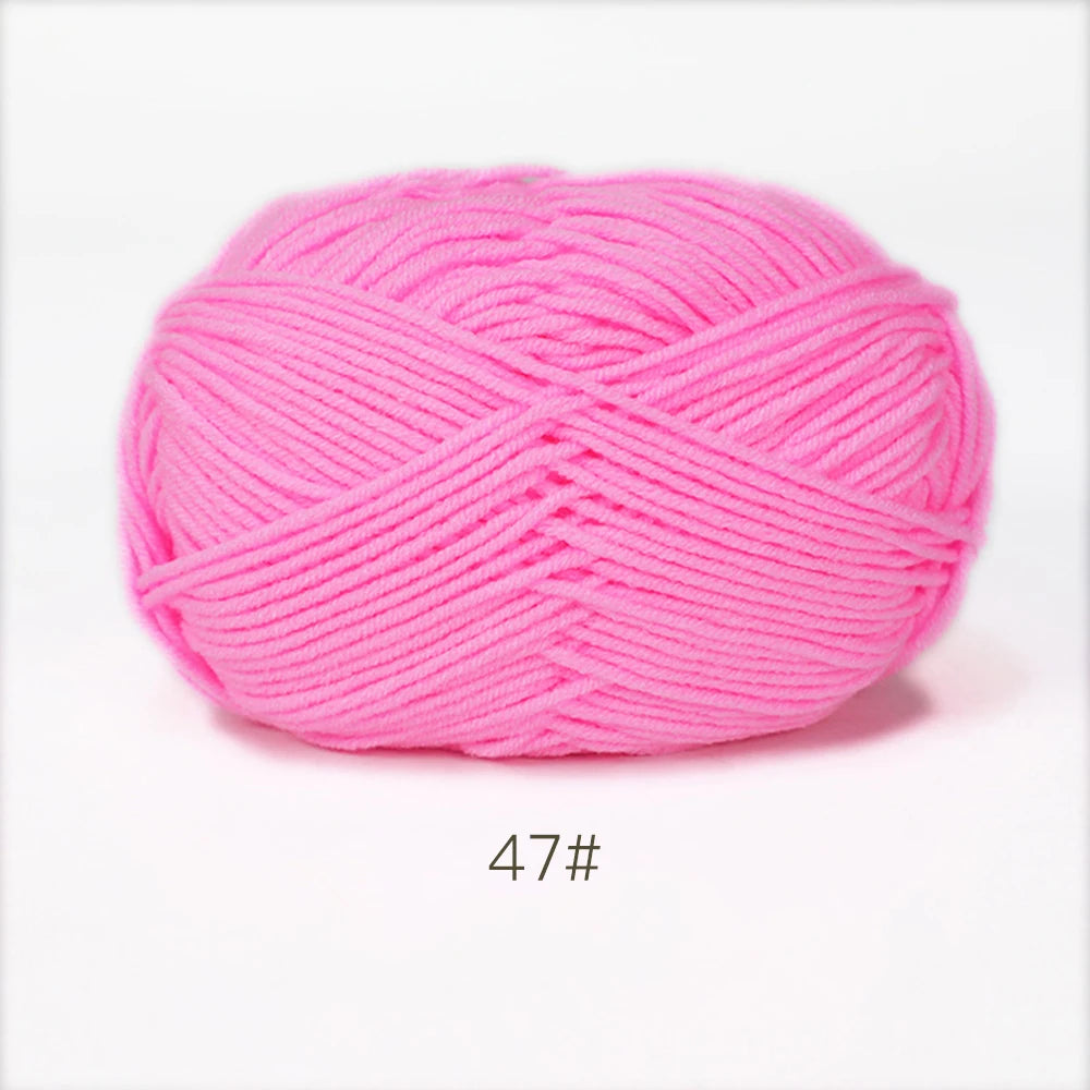 A1-1 50g Set Soft Milk Cotton Yarn for Knitting and Crochet