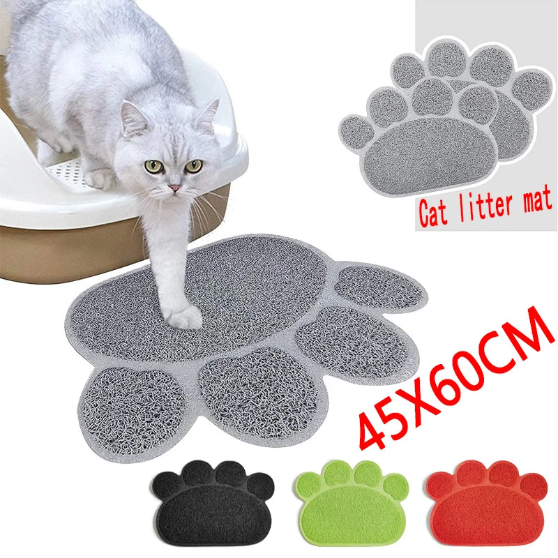 Pet Cat Litter Mat Toilet Cat Mat Waterproof Pet Litter Box Mat Nonslip Sand Cat Washable Mat Clean Pad Pet Clean Supplies
