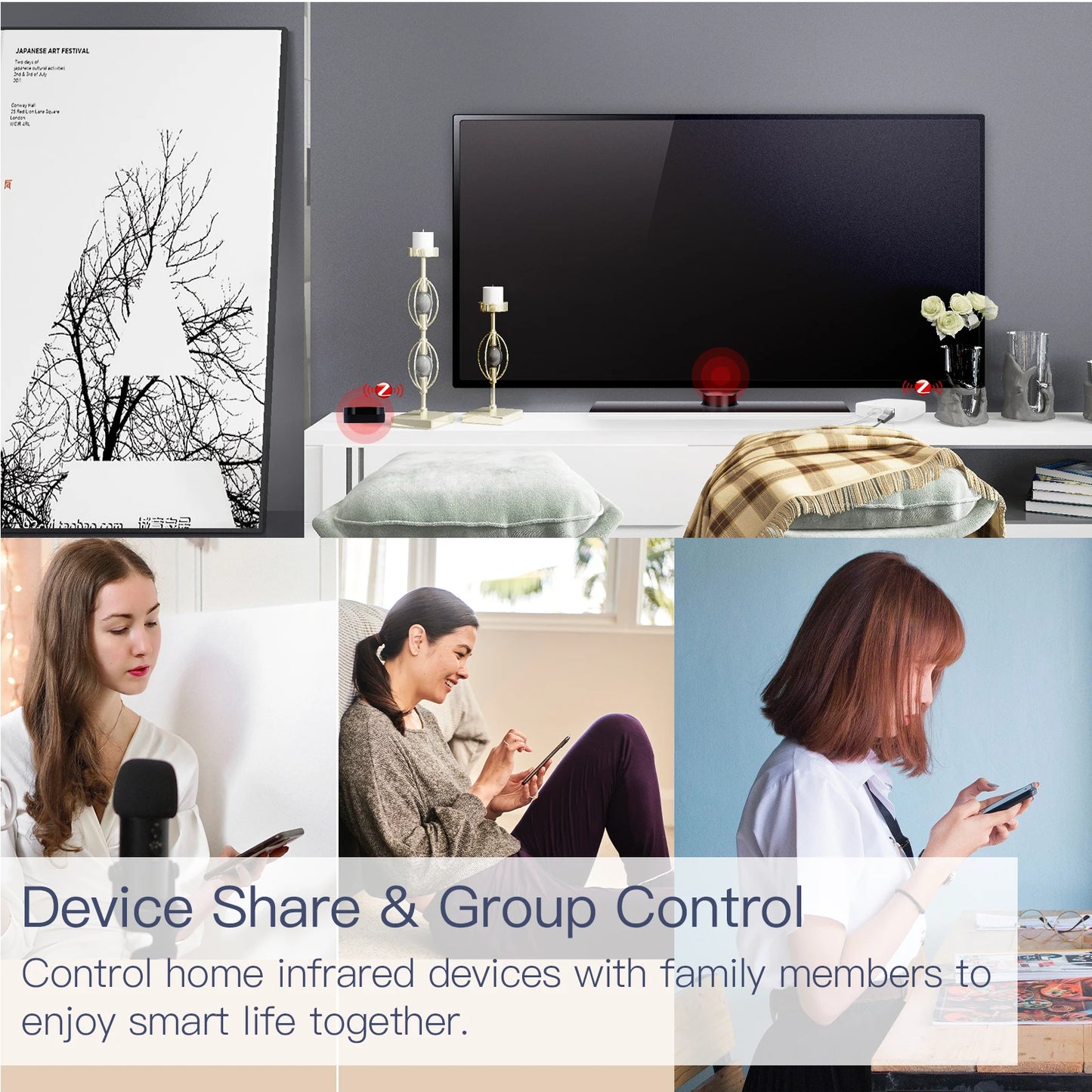 Control remoto infrarrojo inteligente MOES Tuya ZigBee Control remoto infrarrojo universal para hogares inteligentes funciona con Alexa Google Home