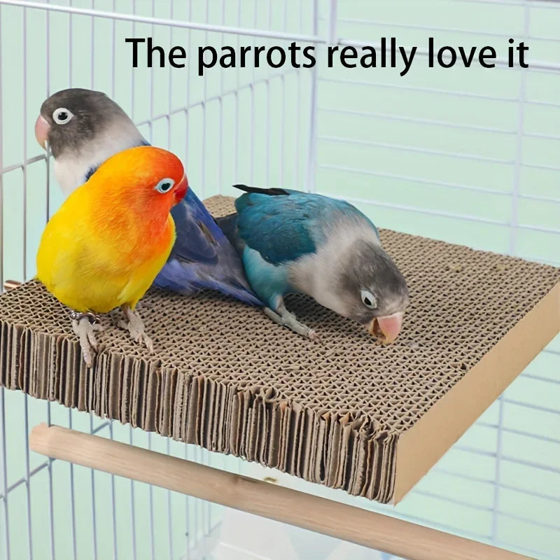 Parrot Chew Toys, Pet Bird Shredded Paper Playthings, Stress Relief Chew Boards, Parrot Toys, Bird Cage Accessories Supplies