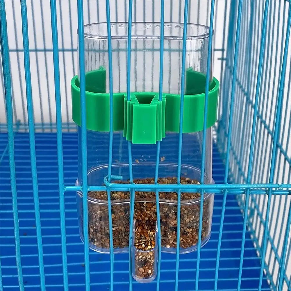 Automatic Bird Water Dispenser Bird Drinking Feeder Transparent Bird Cage Water Fountain for Budgie Cockatiel Lovebird Canary