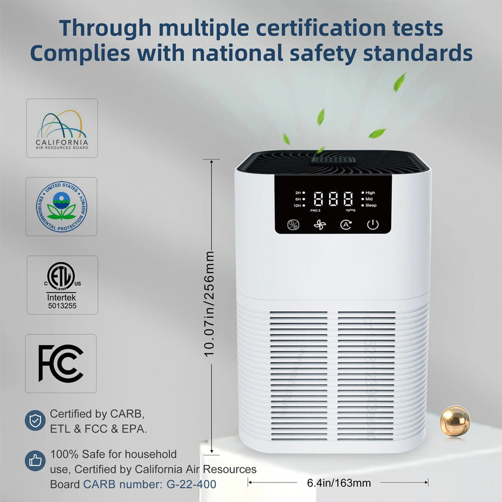 Air Purifier with HEPA Filter β Odor Remover, Negative Ion Generator & Aromatherapy Function