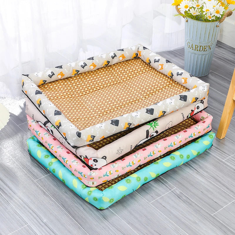 Dog And Cat Ice Cushion Summer Small And Medium Cat Sofa Cool Wear Pads Pet Bed Comfortable Wear-Resistant Pads Pet Supplies