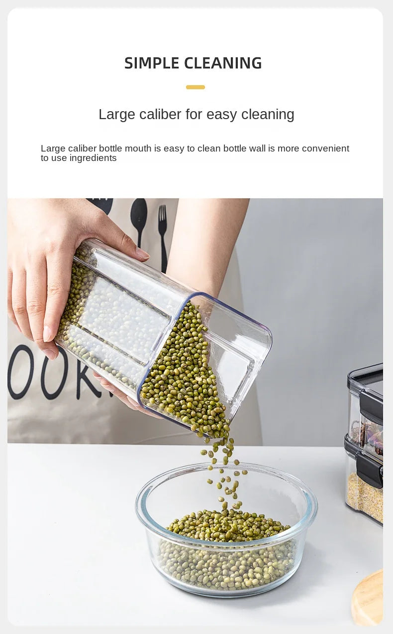 Kitchen Grain Storage Jars Set β Moisture-Proof Organizer for Seasonings