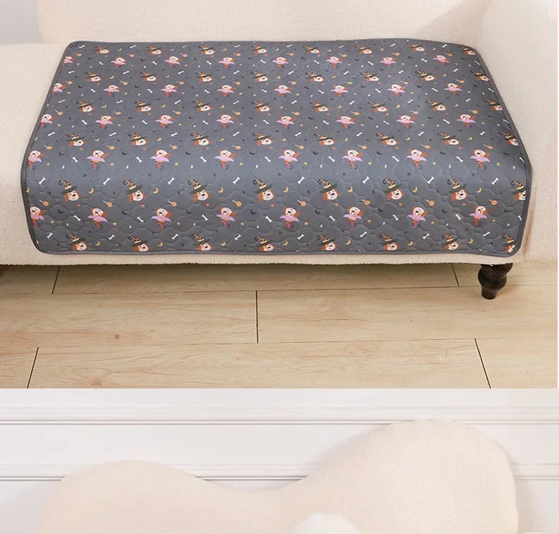 Reusable Absorbent Dog Pee Pad Blanket Washable Puppy Training Mat Multi-Use Pet Bed and Car Seat Cover