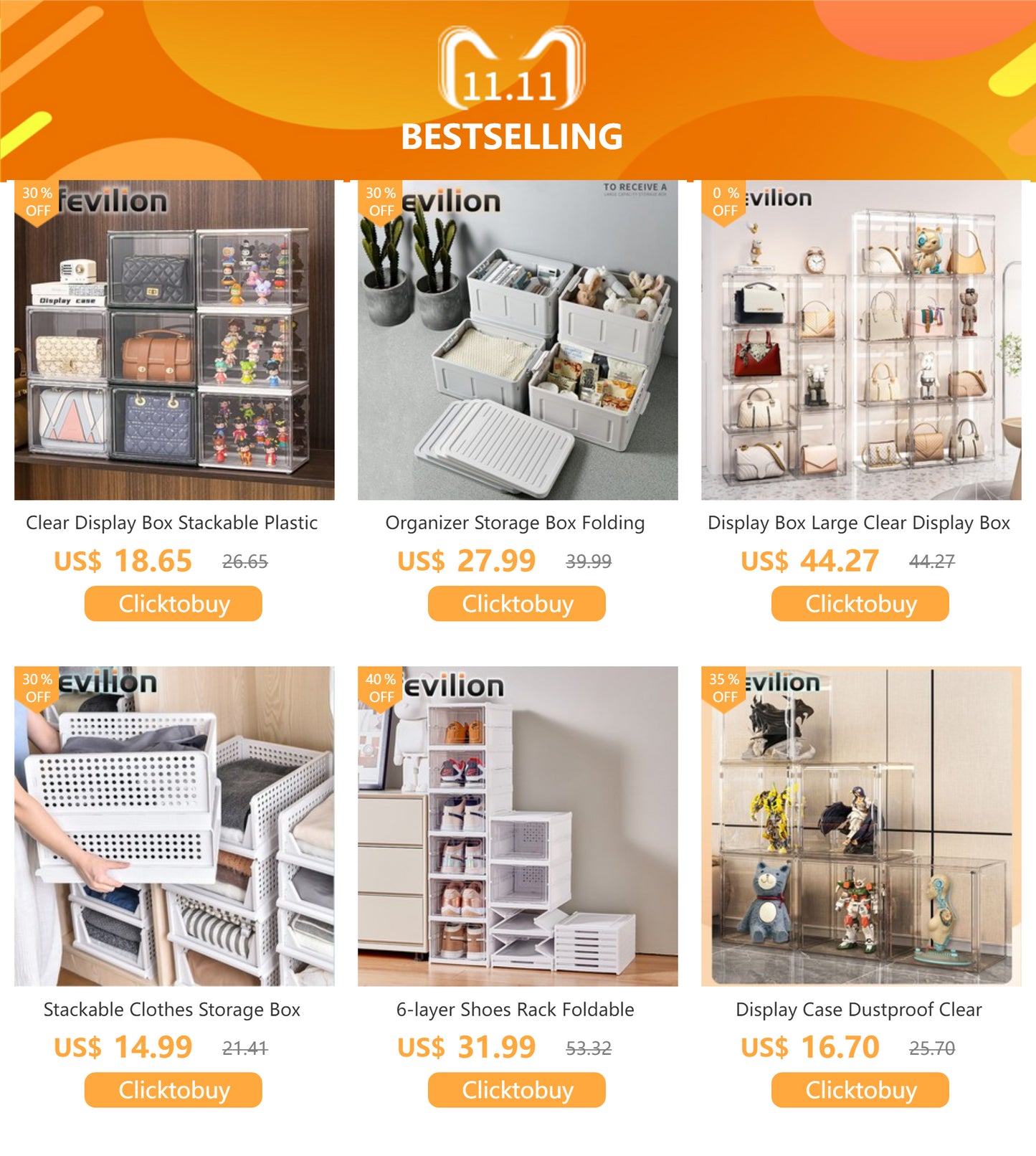 Shoes Storage Box Foldable Transparent Sneaker Organizers Rack