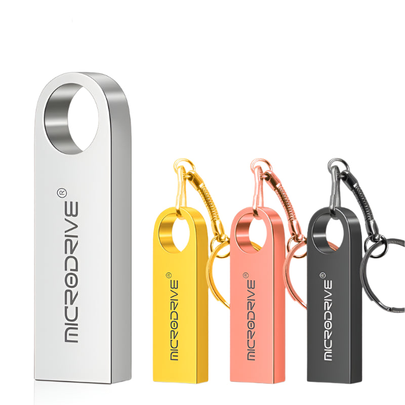 High Speed Memoria Flash Drive 8GB 32GB 64GB 128GB Waterproof USB 2.0 Metal Stick Custom Logo