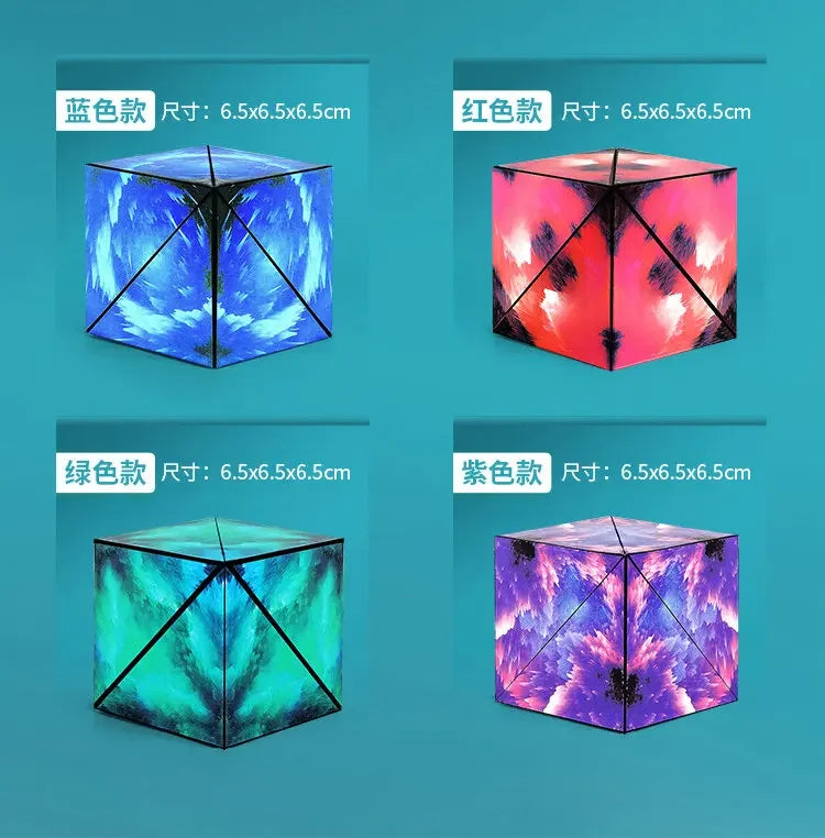 Variety Geometric Changeable Magnetic Magic Cube Fidget Toy