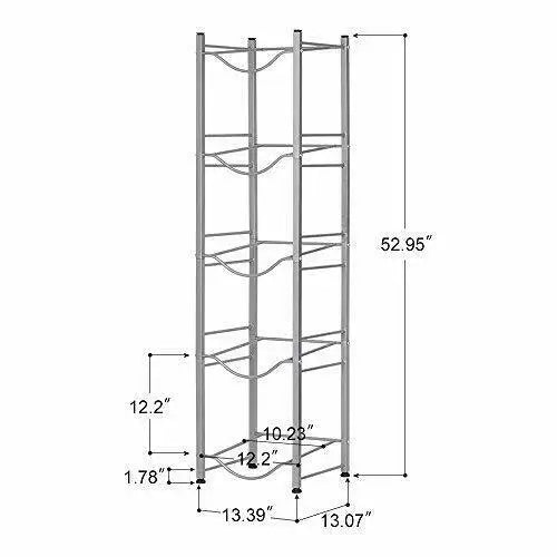 5 Tier/3 Tier Standing Water Jug Rack Space-Saving Holder