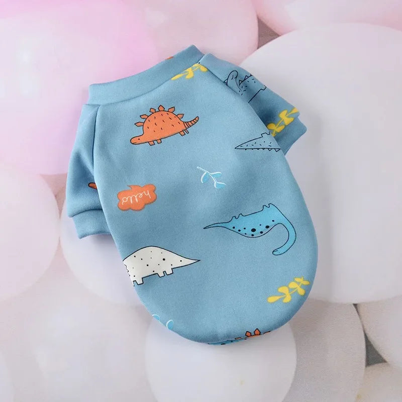 Chihuahua Dog Sweatshirt Puppy Cat Pullover Dogs Small Dog Hoodie Coat Winter Warm Pet Clothes for Bulldog