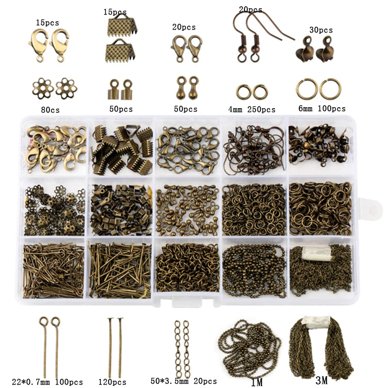 Jewelry Making Supplies Kit with Tools, Copper Wires and Findings