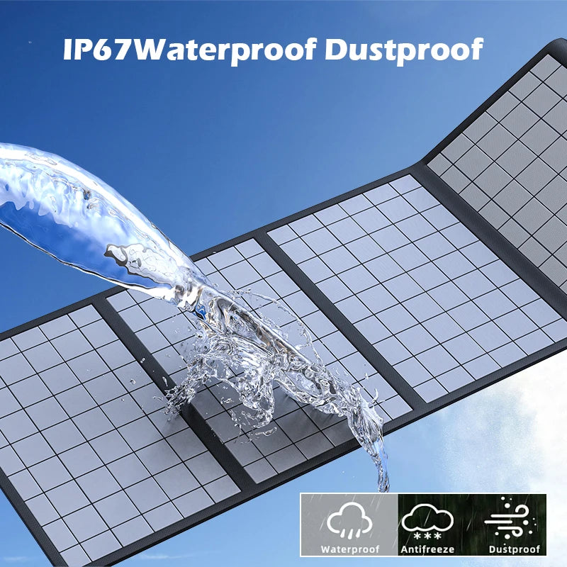 600W 1000W 18V Foldable Solar Panel Charger for Camping