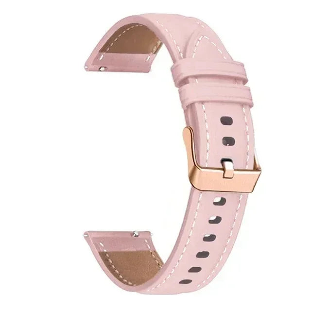 PU Leather Strap For Samsung Watch 6/4/5 Pro 40 44mm Band