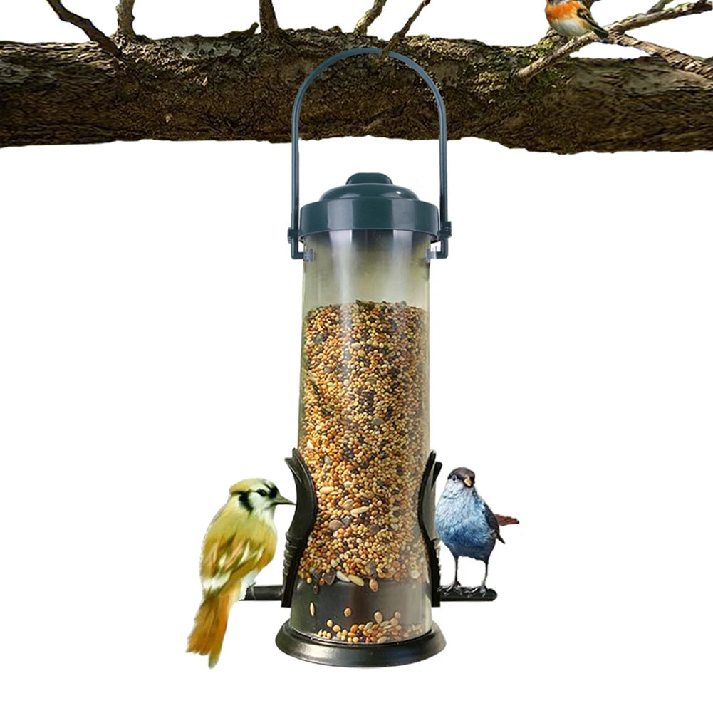 Bird Feeder Hanging Food Dispenser Parrot Food Box for Outdoor Balcony Feedboxes for Feeder Garden Bird Accessories Supplies