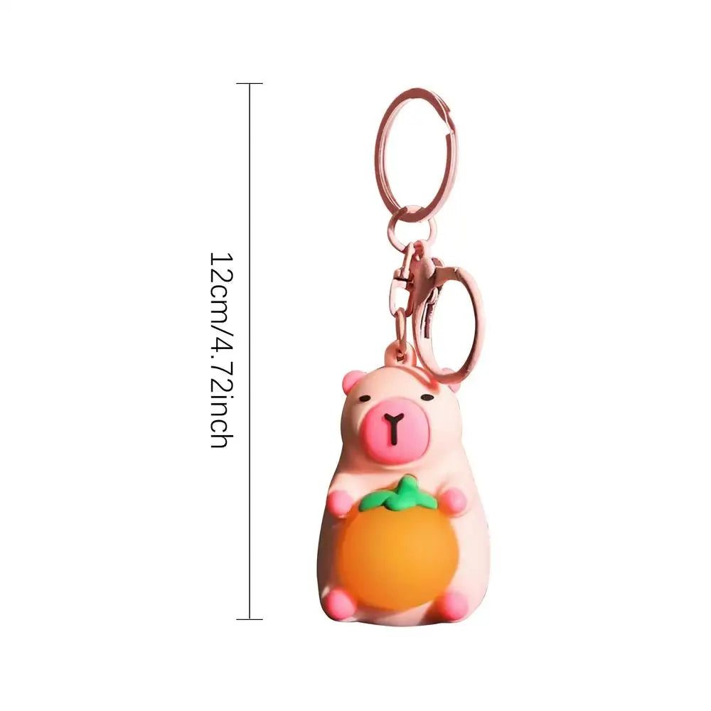 Cute Capybara Key Chains for Girls Glowing Kawaii Charm