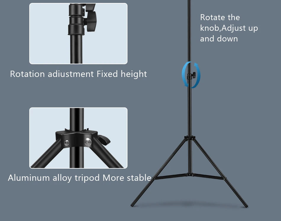 10inch Selfie Ring Light with Tripod for Video Recording