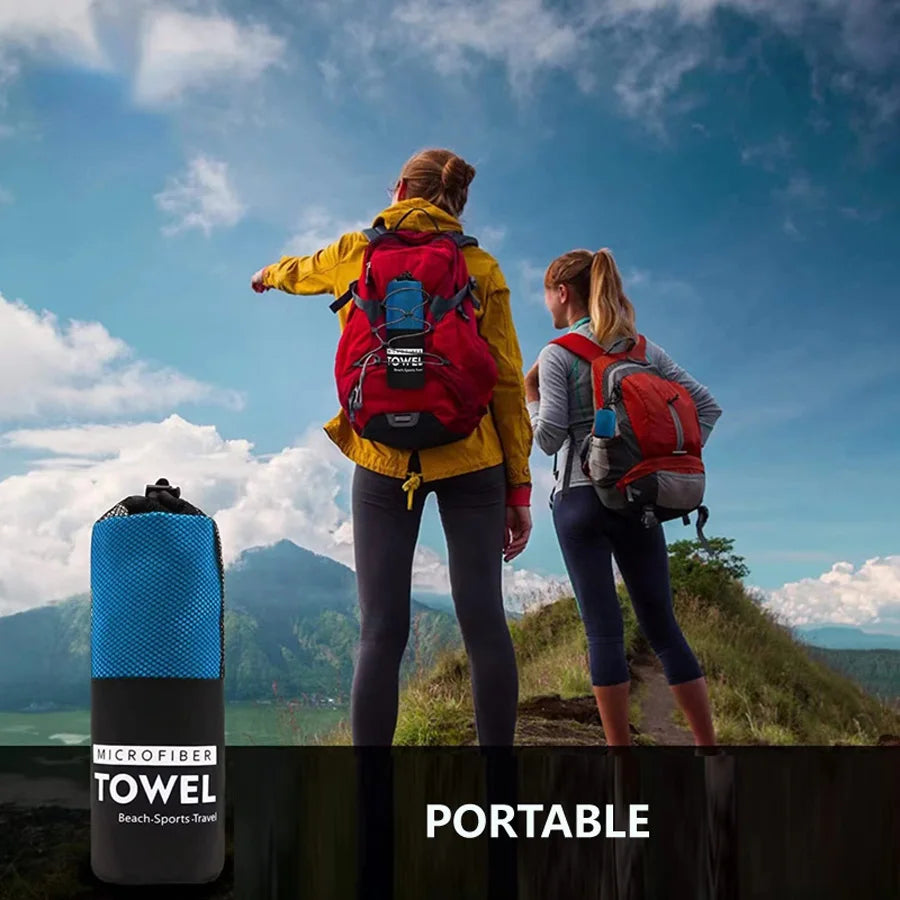 Quick-Dry Sports Towel Microfiber 40X80/76X152CM for Gym Yoga Hiking Beach