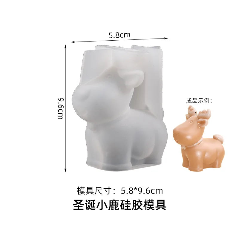 3D Christmas Tree Candle Silicone Mold DIY Kit for Holiday Gifts