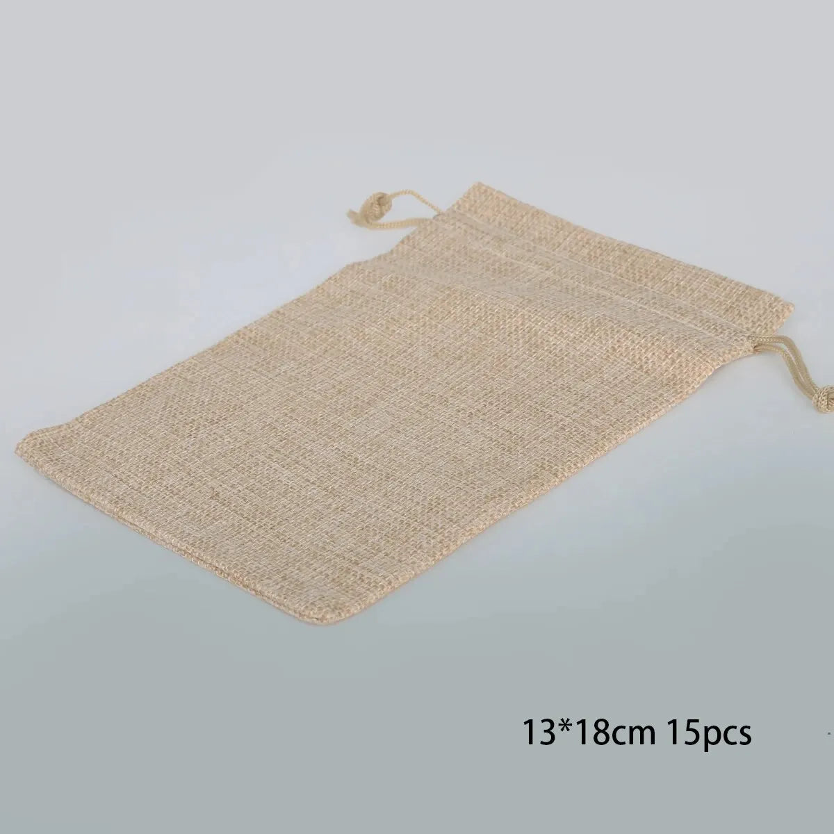 15-50 Cotton and Hemp Bundle Pocket Gift Bag for DIY Candy Packaging