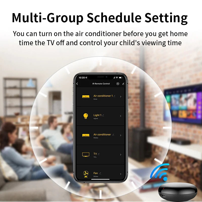 Smart Tuya WiFi IR Universal Remote Controller for Smart Home Control with Alexa and Google Home