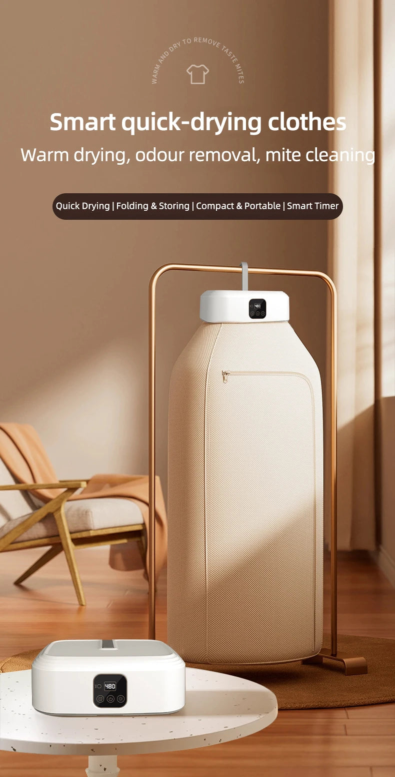 Multifunctional Portable Compact Foldable Electric Dryer Machine