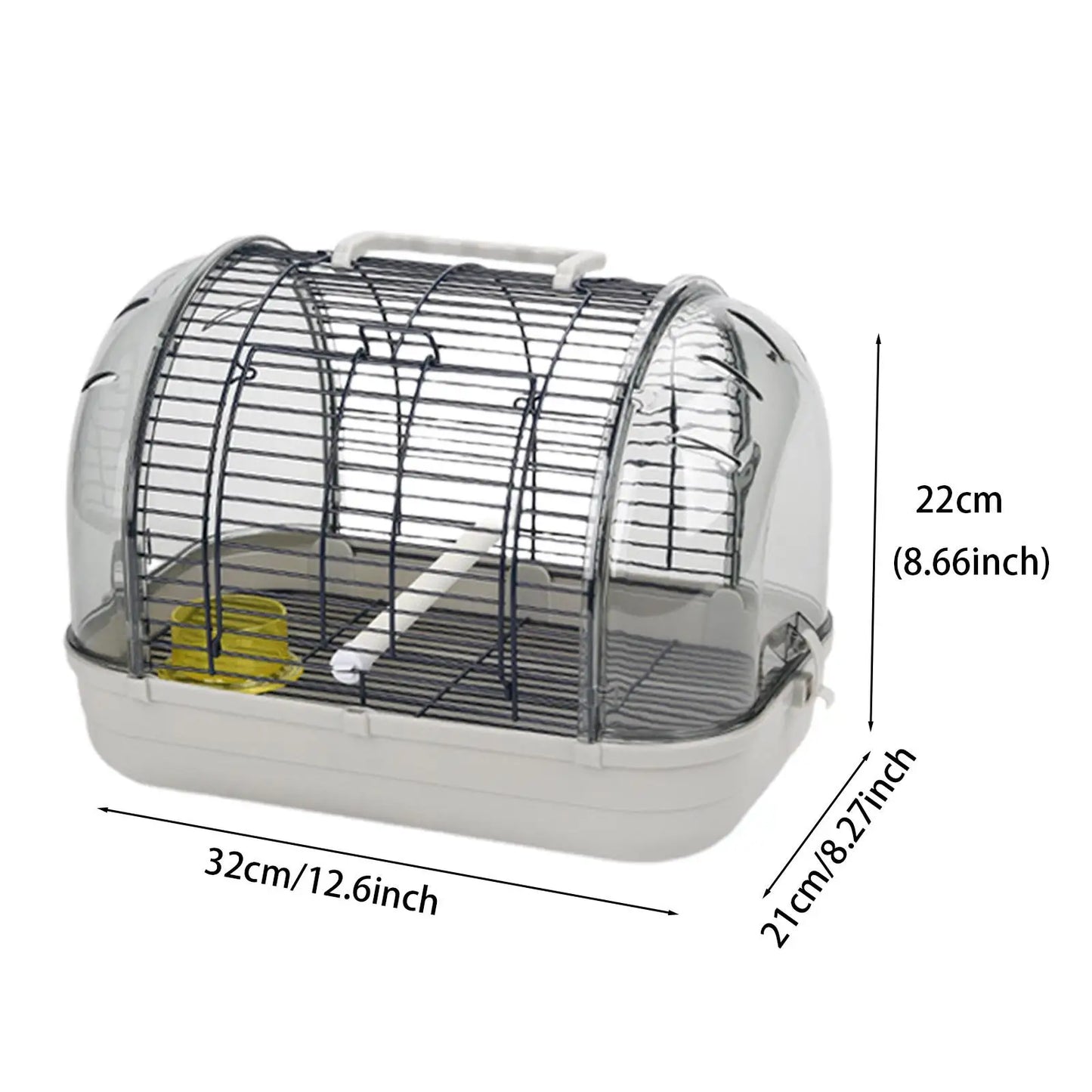 Villa Bird Cage and Handle Small with Stand Stick Lightweight Bird Carrier for Parakeets Parrot Small Birds Parrots Cockatiels