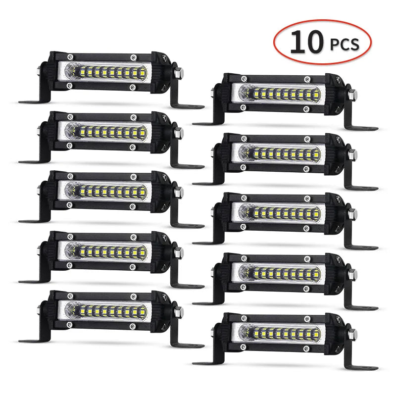 XINFOK 12V 24V LED Offroad Spot Flood Combo Work Light