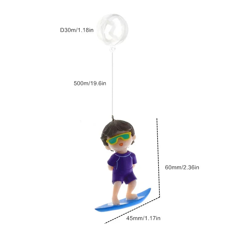 Aquarium Floating Creative PVC Doll Desktop Fish Tank Decoration Ornaments New Diver Doll