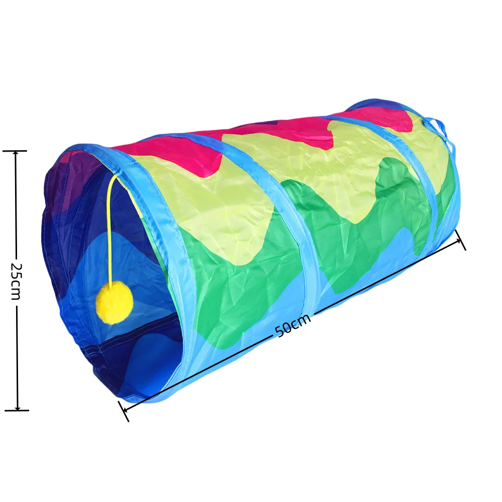 Cat Tunnel Tube Foldable Cat Toys Kitty Training Interactive Fun Toy Tunnel Bored for Puppy Kitten Pet Supplies Cat Accessories