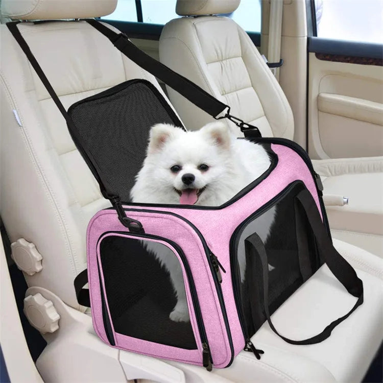 Dog Carrier Bag Soft Side Backpack Airline Approved Transport for Small Dogs and Cats