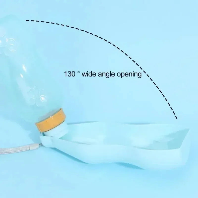 Portable Pet Hydration Bottle with Detachable Bowl 2-in-1 Food and Water Solution for Dogs and Cats Ideal for Outdoor Adventures