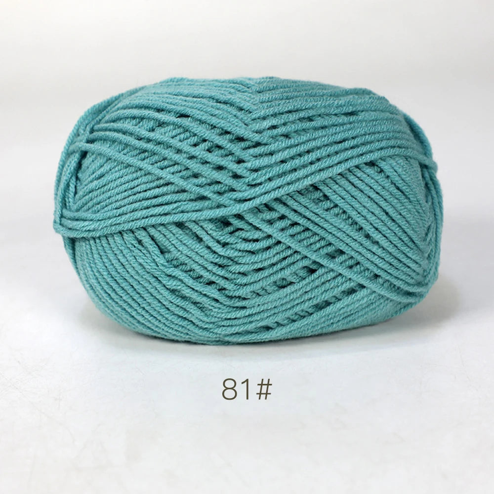 A1-1 50g Set Soft Milk Cotton Yarn for Knitting and Crochet
