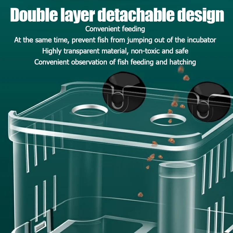 1PC Aquarium Fish Breeder Box Durable Betta Fish Tank Fish Breeding Isolation Box Hatching Incubator Box For Baby Fish Shrimp