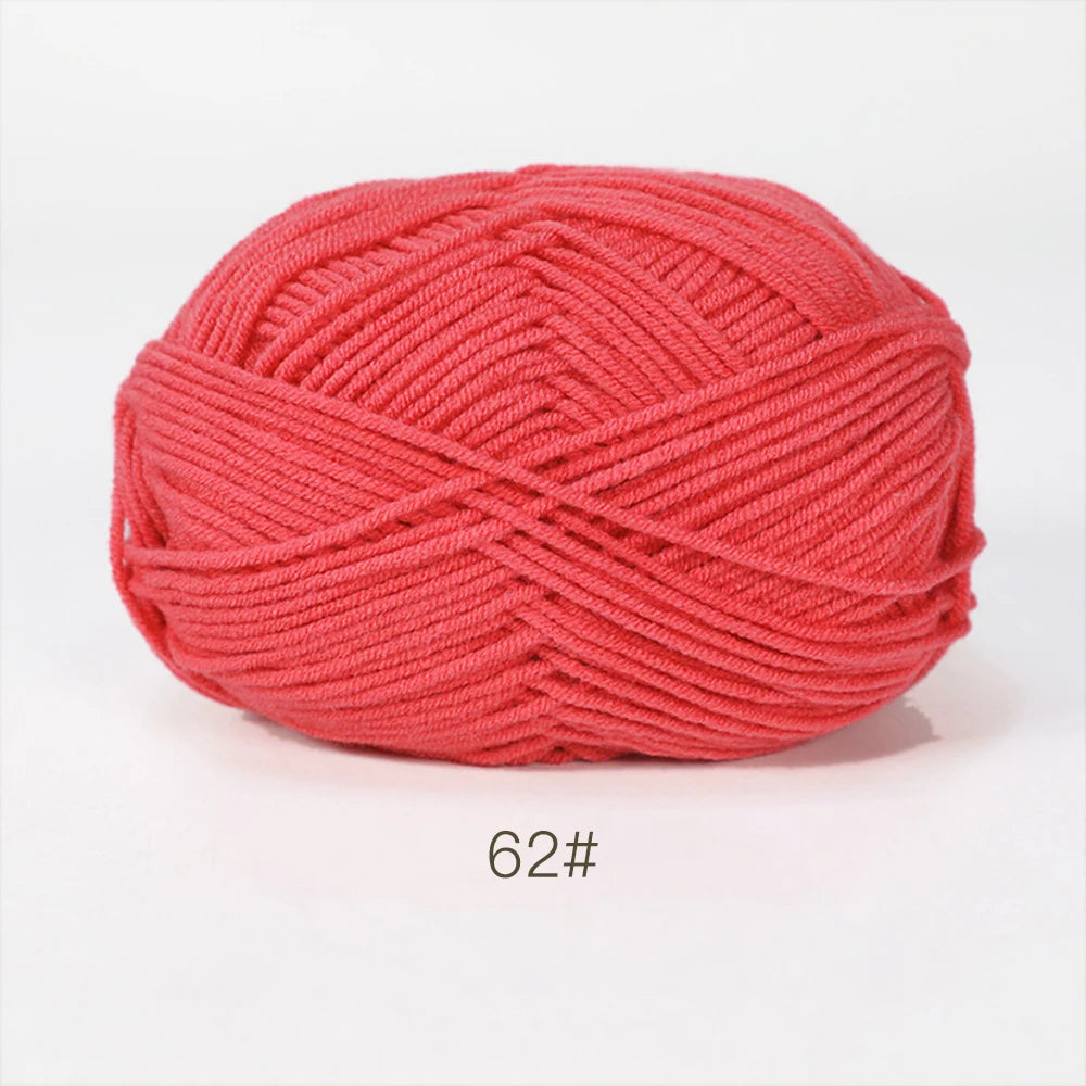 A1-1 50g Set Soft Milk Cotton Yarn for Knitting and Crochet