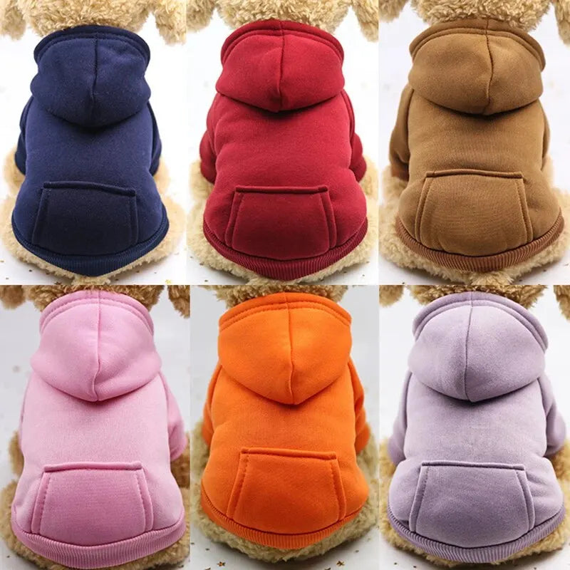 Fashion Dog Clothing Autumn Winter Thick Warm Hoodie Sweater