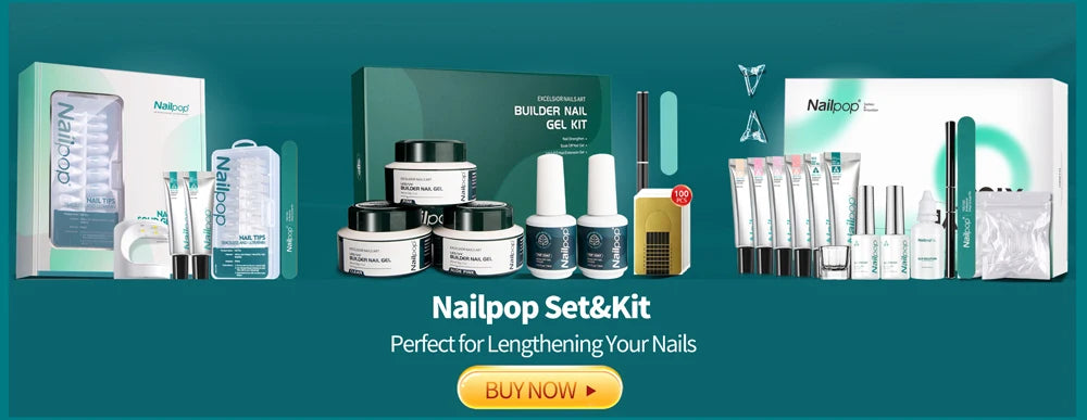 Nailpop 600PCS Full Cover Medium Length Ballerina Nail Tips