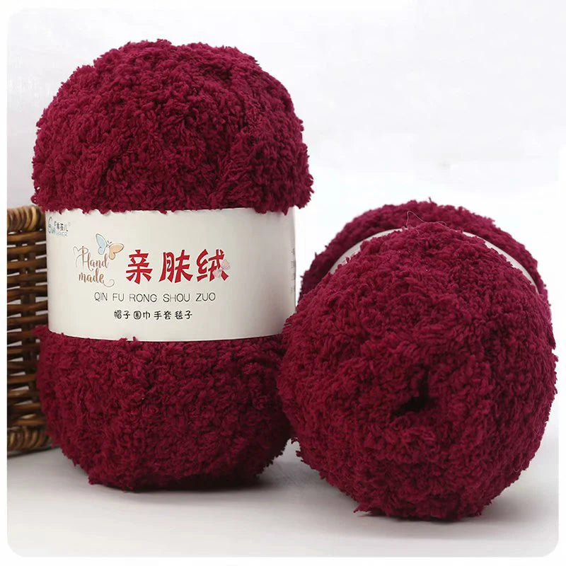 50g/Set Chenille Yarn Soft Coral Velvet for Knitting DIY