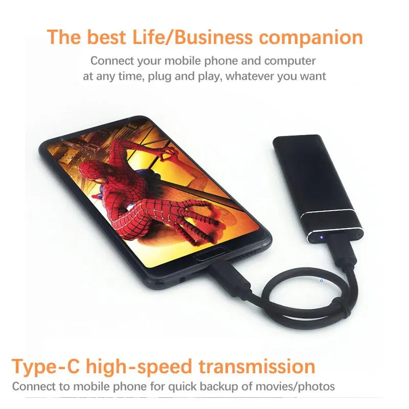 USB3.1 M.2 SSD Enclosure Mobile Case For NVME Type-C Metal