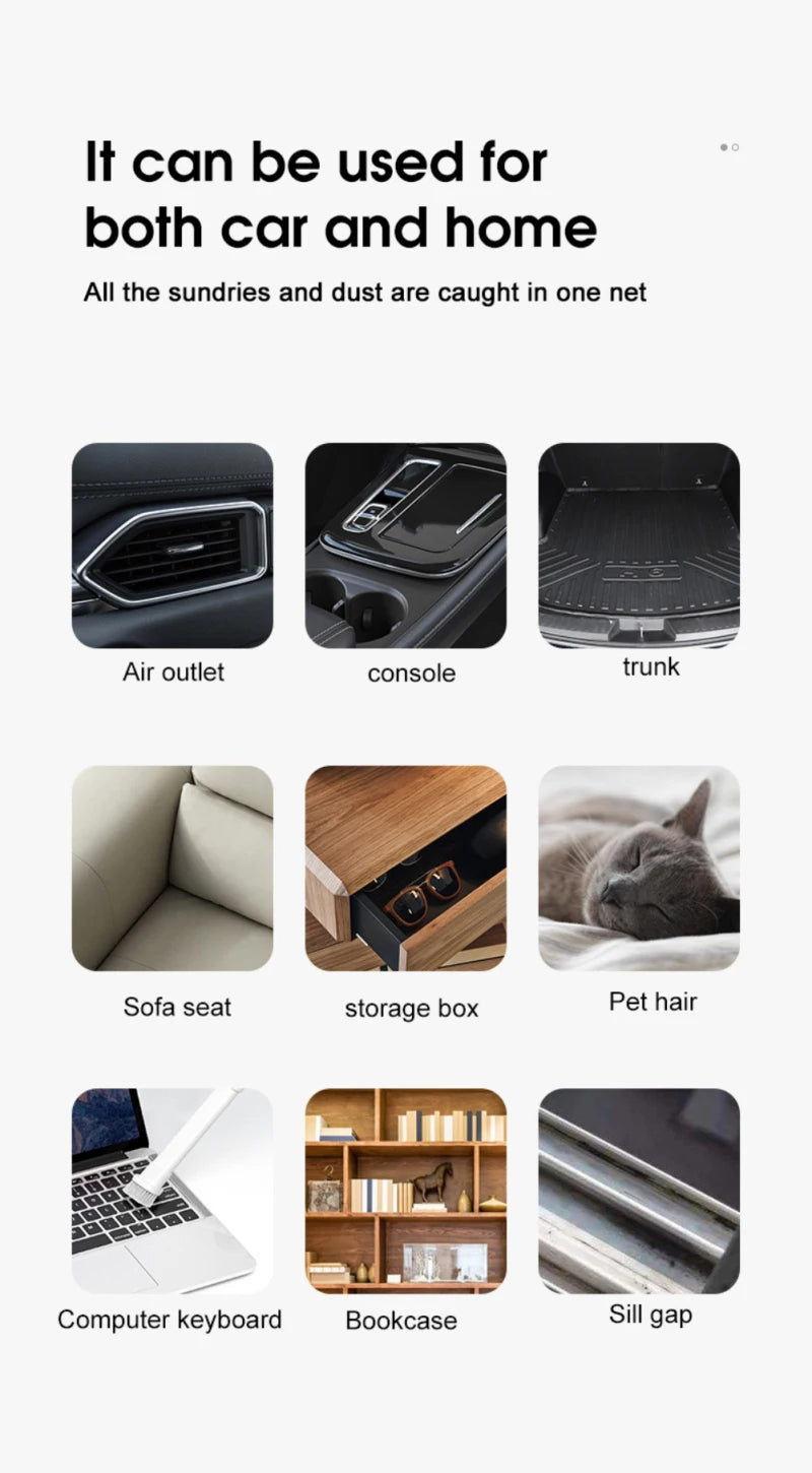 New Car Vacuum Cleaner Portable Mini Handheld 20000PA Dust Catcher