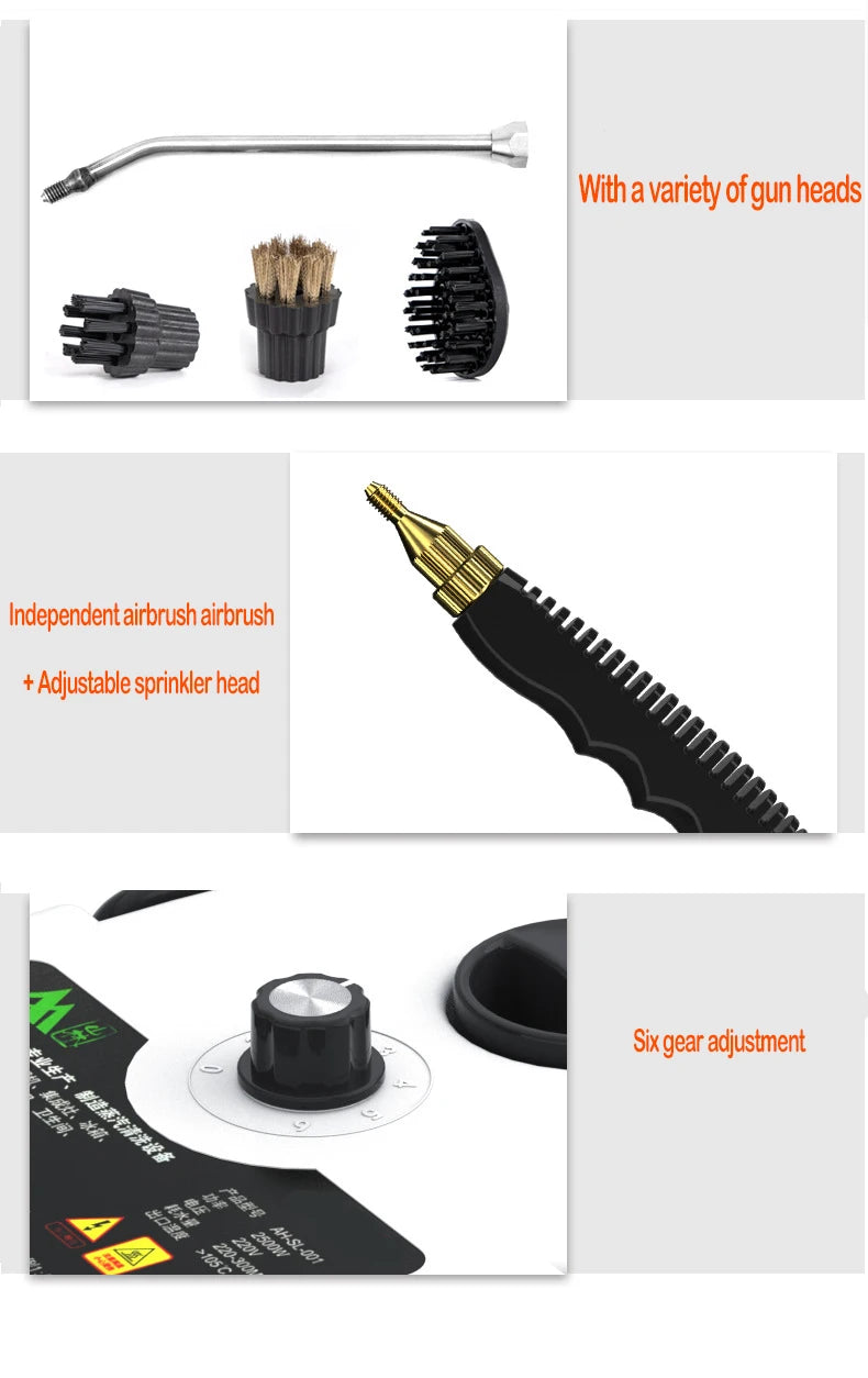 Steam Cleaner High Temperature Sterilization for Home and Car