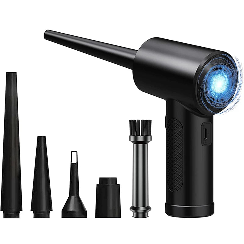 Cordless Electric Air Duster 51000RPM Wireless Compressed Air Blower for Cleaning Electronics and Home Surfaces